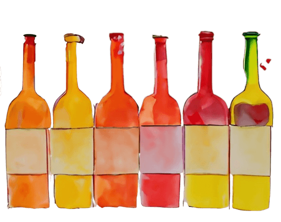 Illustration Weinflaschen